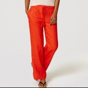LOFT Wide-leg Linen Pant